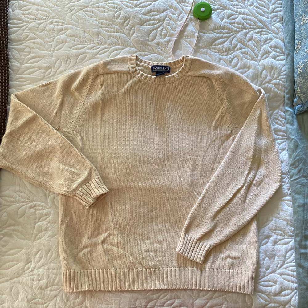 Lands' End Cream Sweater